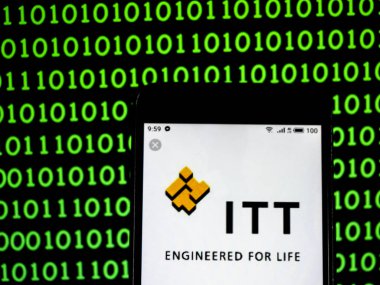 Kiev, Ukrayna - 31 Ocak 2019: ITT A.ş. üretim şirket logosu akıllı telefon görüntülenen gördüm.