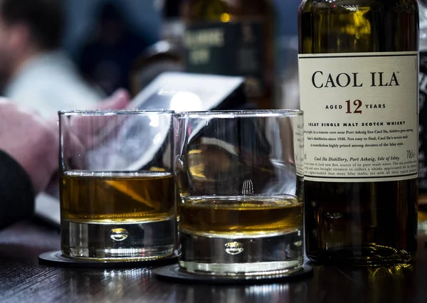 Kiev Ucraina Gennaio 2019 Caol Ila Single Malt Whisky Visto — Foto Stock