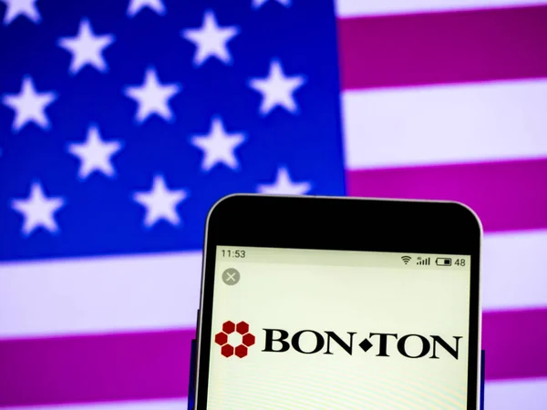 Kiev Ukraine 2019 Bonton Holdings Inkl Logo Auf Dem Smartphone — Stockfoto