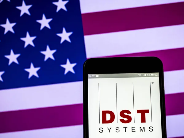 Kiev Oekraïne Feb 2019 Dst Systems Inc Logo Zien Weergegeven — Stockfoto