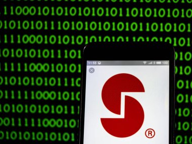 Stepan şirket logosu akıllı telefon görüntülenen gördüm