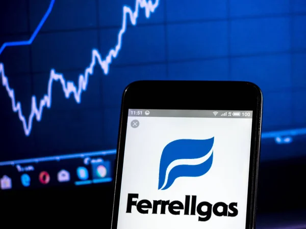 Ferrellgas партнери, логотип компанії л. п., бачив відображається на смарт — стокове фото