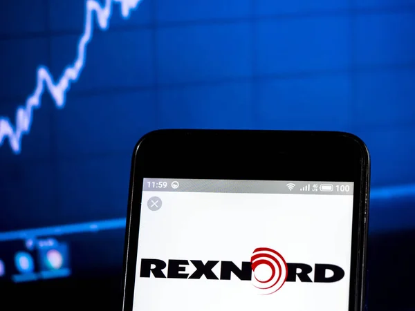 Rexnord Corporation logo seen displayed on smart phone — Stock Photo, Image