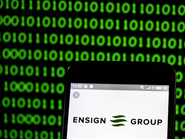 Teğmen Group, Inc logo akıllı telefon görüntülenen gördüm
