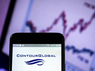 Contourglobal plc şirket logosu akıllı telefon görüntülenen gördüm.