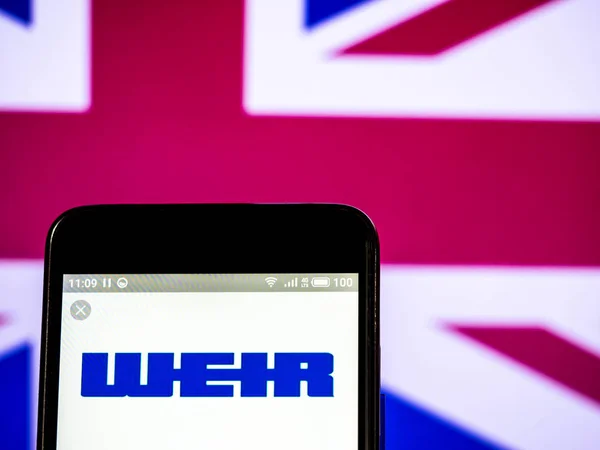 Weir Group plc firemní logo vidět zobrazeného na chytrý telefon. — Stock fotografie
