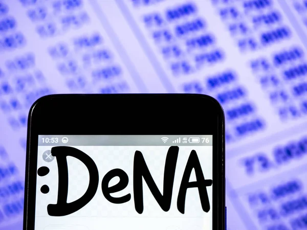 Dena co., ltd. Firmenlogo auf Smartphone zu sehen. — Stockfoto