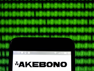  Akebono fren sanayi Ltd. logosu görüntülenen akıllı p gördüm