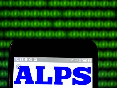  Alpler elektrik Ltd logo akıllı telefon görüntülenen gördüm.