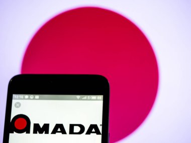  Amada Co. Ltd. logo akıllı telefon görüntülenen gördüm.