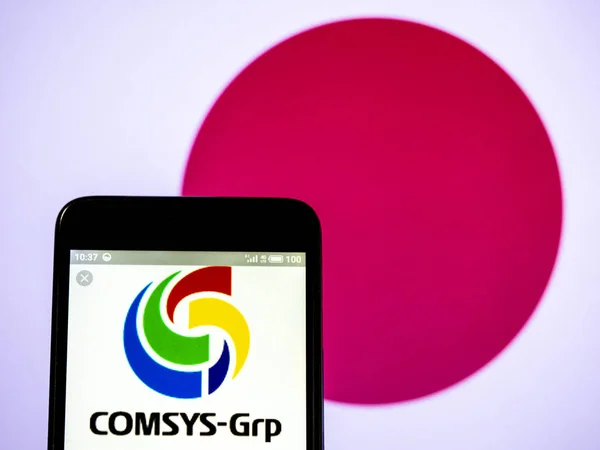 Comsys Holdings Corporation logo zien weergegeven op smart phone. — Stockfoto