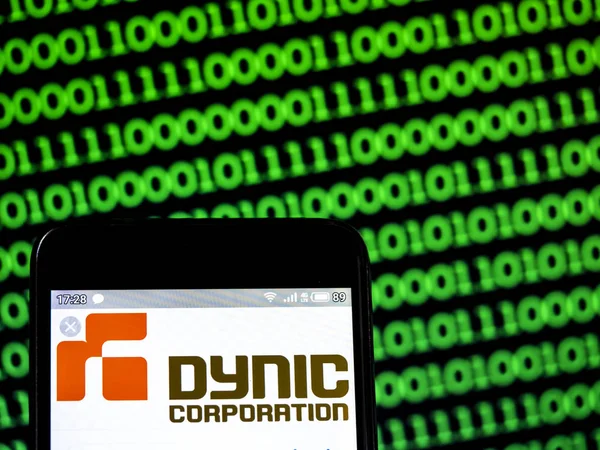 Foto ilustrace viděl Dynic Corporation logo zobrazené na — Stock fotografie