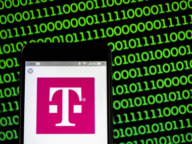 Bu fotoğraf Illustration bir Deutsche Telekom logosu seen görüntülenen