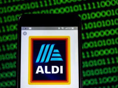 Bu fotoğraf resimde bir aldi logosu bir smar görüntülenen görüldü