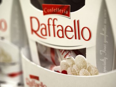 Tatlı Rafaello kutusu-bütün badem ile gevrek Hindistan cevizi. Produ