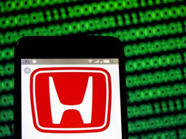 Bu fotoğraf resimde bir Honda Motor Co, Ltd logosu dis görüldü