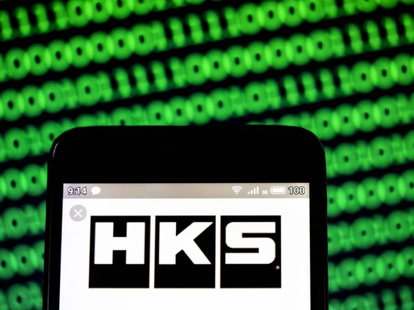 Ezen a fotábrán egy HKS Co. Ltd. logó látható a — Stock Fotó