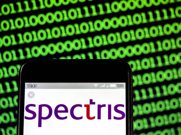 이 사진 그림에는 에 표시된 Spectris plc 로고가 표시됩니다. — 스톡 사진