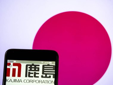 Bu fotoğraf illüstrasyon bir Kajima Corporation logosu displ görüldü