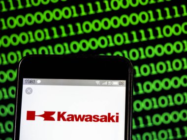 Bu fotoğraf illüstrasyon bir Kawasaki Heavy Industries Ltd. log