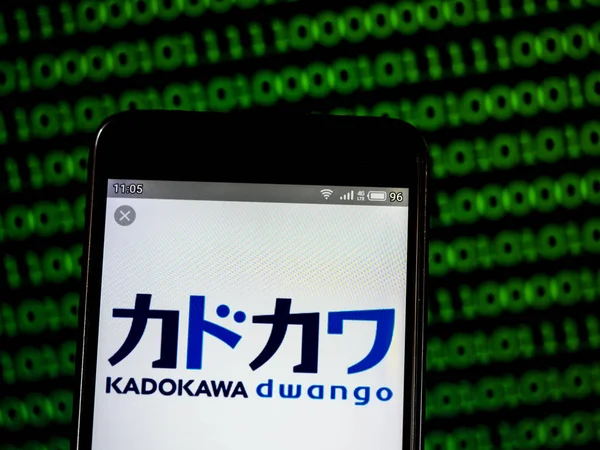 In questa foto illustrazione un logo di Kadokawa Dwango Corporation — Foto Stock