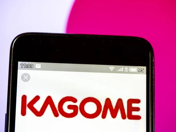 In questa foto illustrazione un Kagome Co., Ltd. logo visto display — Foto Stock