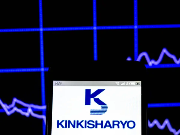 In deze foto illustratie het Kinki Sharyo co., Ltd. logo gezien — Stockfoto