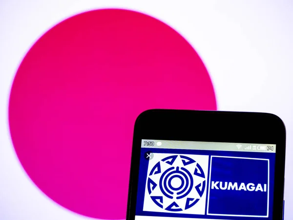Nesta foto ilustração um Kumagai Gumi Co., Ltd. logotipo visto di — Fotografia de Stock