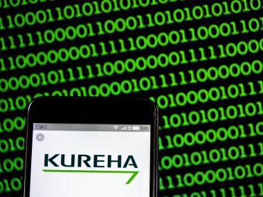 Bu fotoğraf illüstrasyon bir Kureha Corporation logosu displa görüldü