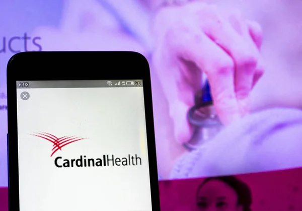 In this photo illustration the Cardinal Health, Inc. logo is see — Stock Photo, Image