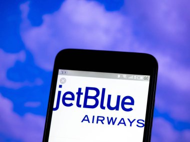 Bu fotoğraf resimde JetBlue Airways logosu DISP görüldü