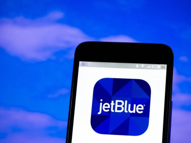 Bu fotoğraf resimde JetBlue Airways logosu DISP görüldü