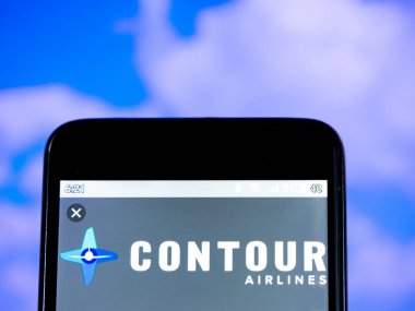 Bu fotoğraf resimde Contour Airlines logosu görülüyor