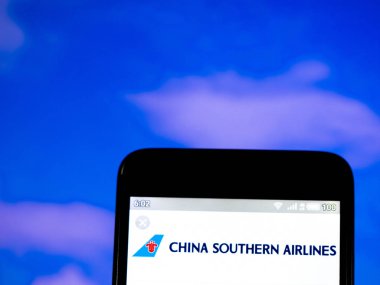 Bu fotoğraf resimde Çin Southern Airlines logosu s