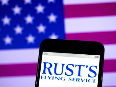 Bu fotoğraf resimde Rust 's Flying Service logosu görmek