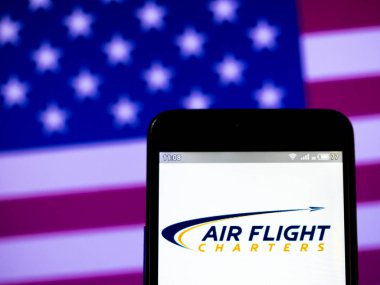 Bu fotoğraf illüstrasyonda Air Flight Charters logosu görülmektedir 