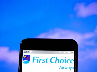 Bu fotoğraf illüstrasyonda First Choice Airways logosu görülmektedir
