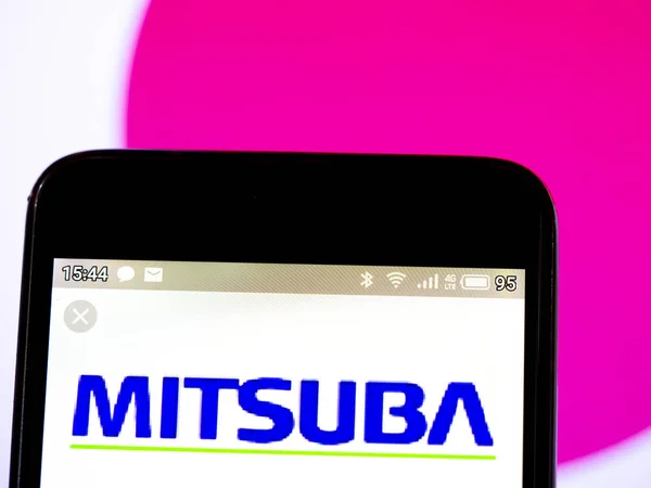 Σε αυτή τη φωτογραφία απεικονίζεται το λογότυπο της εταιρείας Mitsuba Corporation — Φωτογραφία Αρχείου