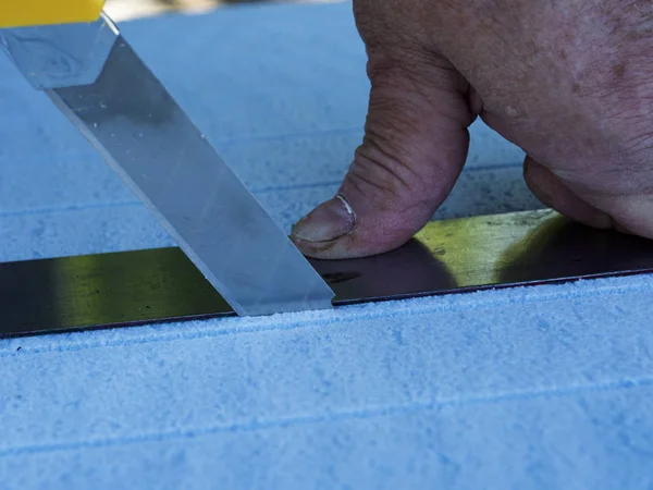 Taglio del riscaldatore in polipropilene — Foto Stock