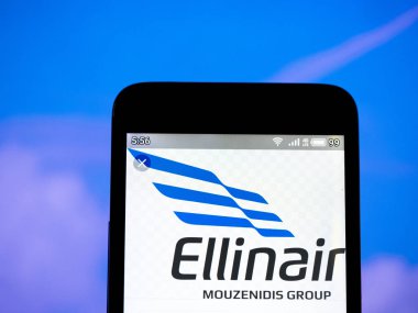 Bu fotoğraf illüstrasyonda Ellinair logosu o görüntülenen görülmektedir