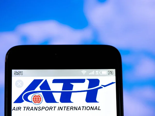 In this photo illustration the Air Transport International, Inc. — Stock Photo, Image