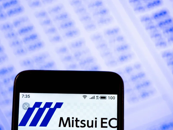 Nesta foto ilustração o Mitsumi Electric Co., Ltd. logotipo i — Fotografia de Stock