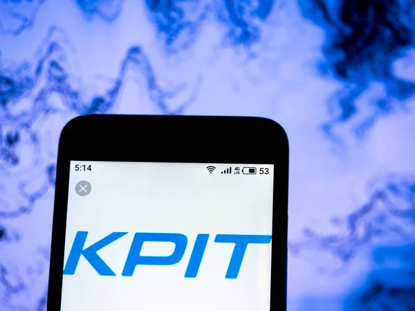 En esta ilustración de la foto el logotipo de KPIT Technologies Limited es — Foto de Stock