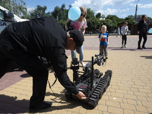 Ukrainska polisens dag — Stockfoto