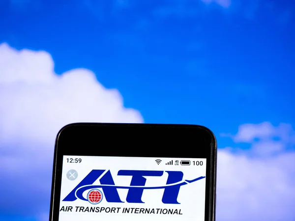 In this photo illustration the Air Transport International, Inc — Stock Photo, Image