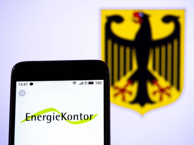 Bu fotoğraf illüstrasyonda Energiekontor Ag logosu