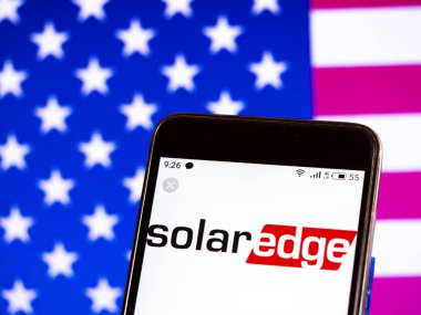 Bu fotoğraf illüstrasyon Solaredge Technologies, Inc logosu 