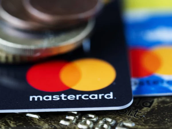 Clouse up of Mastercard — Stock Photo, Image