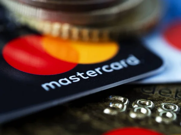 Clouse up of Mastercard — стоковое фото