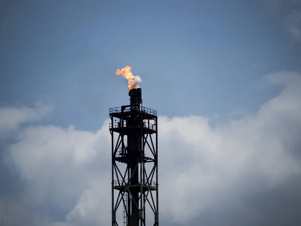 Refinaria de petróleo Kalush Neftekhim — Fotografia de Stock